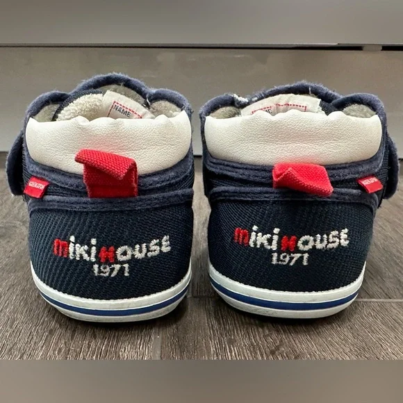 MIKI HOUSE navy blue toddler kids shoes. Size 15cm. US 9 EU 25 pre-owned - Picture 9 of 13